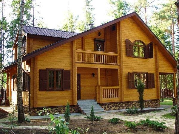 Дома из дерева - экологичность на вашей даче с фото