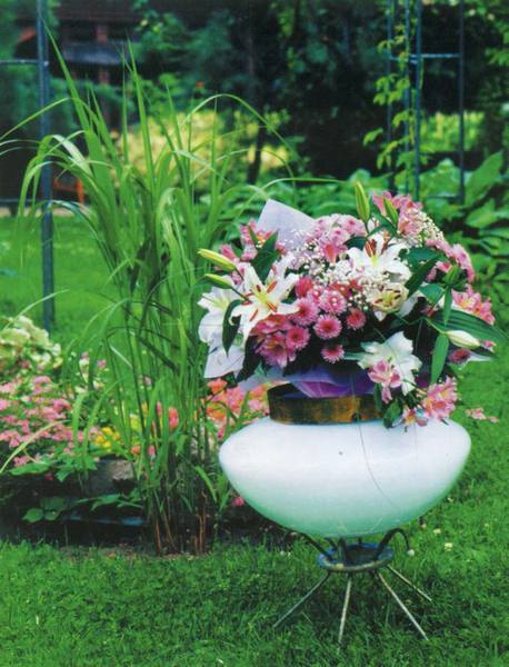 Необычные садовые вазы своими руками Фото - фото
