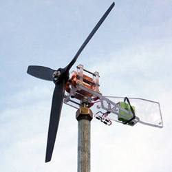 Тихоходный ветрогенератор своими руками из автомобильного генератора - фото
